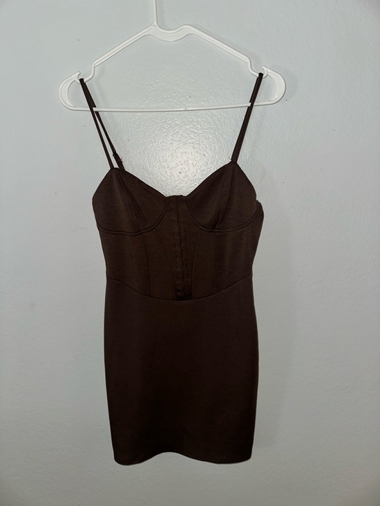 wild fable Dresses & Skirts - wild fable Chocolate Brown Bustier Mini Dress